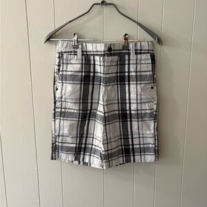 Shaun White White and Blue Plaid Shorts Casual boys Size 14
